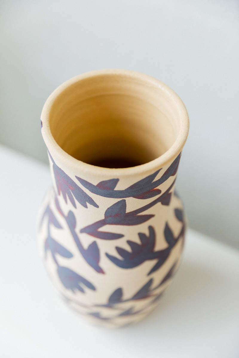 Heidi Anderson Large Floral Pattern Vase