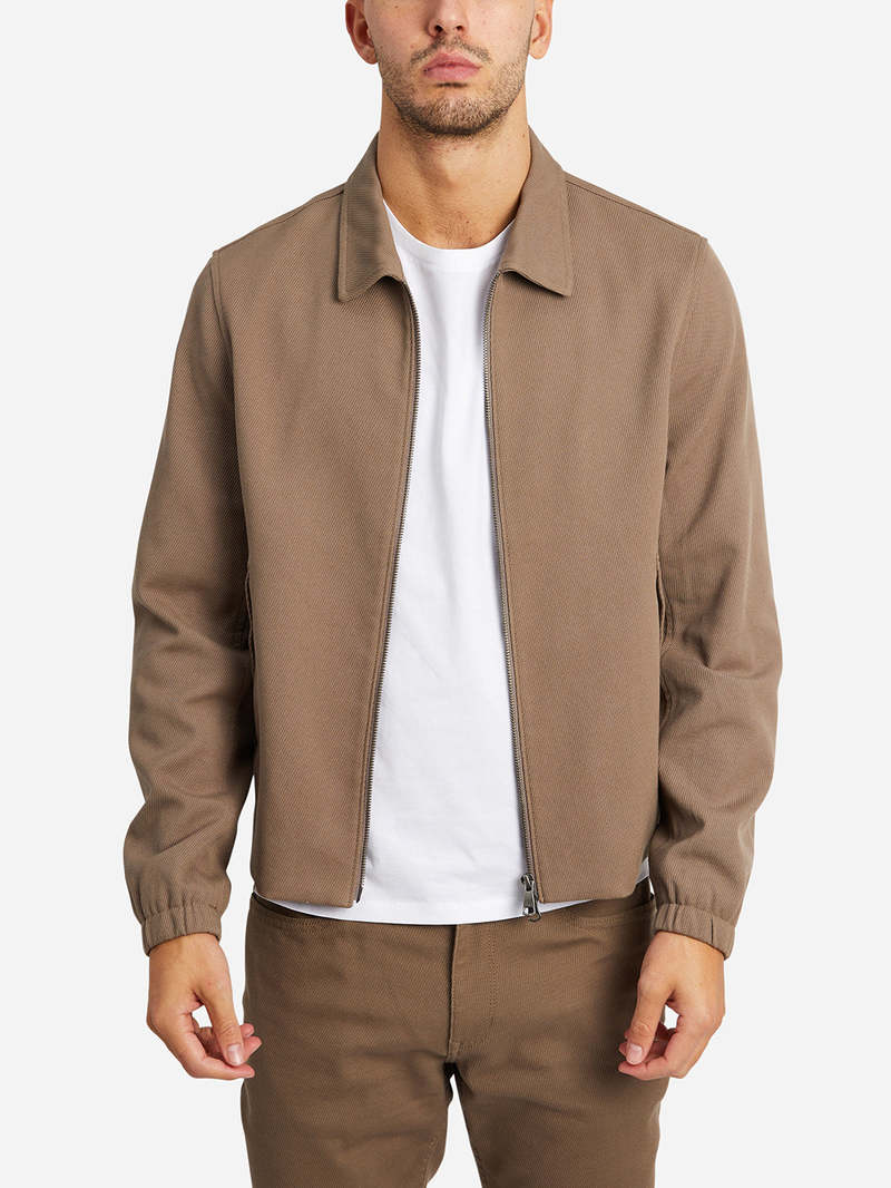 O.N.S Connor Twill Jacket - Slate Grey/Dark Brindle/Dark