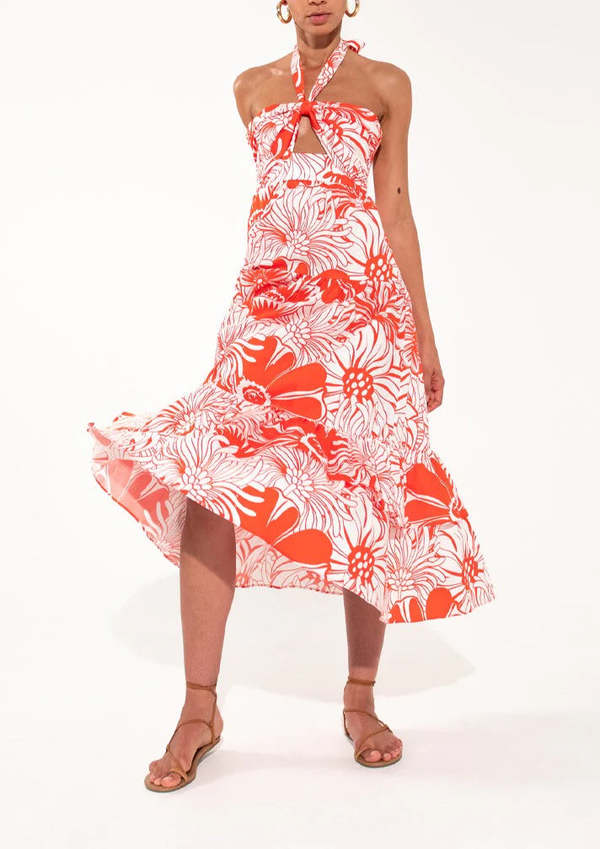 knee length dresses for ladies Marley Tiered Long Sleeve Dress