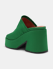 Ganni Retro Platform Wedge Mule - Kelly Green - Thumbnail 5