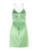 samsoe samsoe Holly Short Dress - Sprucestone Green - Thumbnail 6