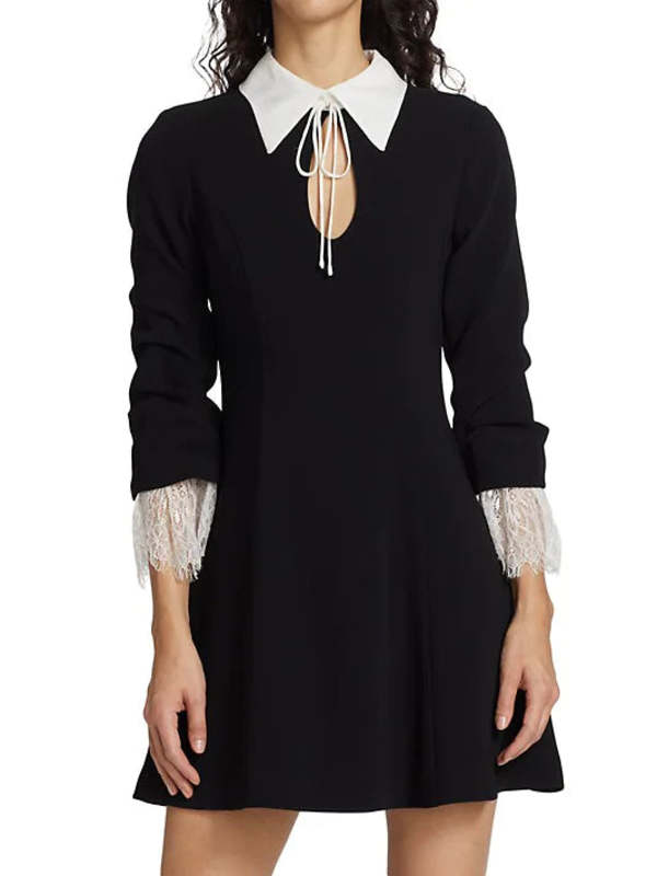 Cinq A Sept Savina Dress - Black/Ivory | Garmentory