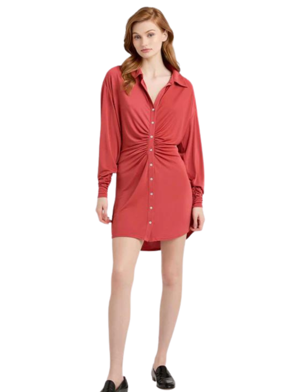knee length dresses for ladies Arden Button-Front Mini Dress – SANITY