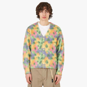 Awake NY Floral Mohair Cardigan - Mustard Multi | Garmentory