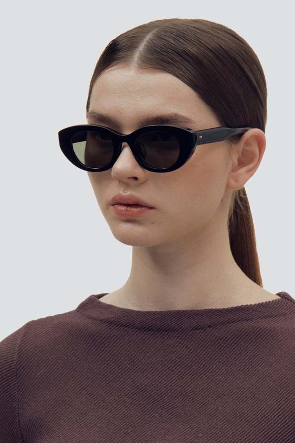 Projekt Produkt Acetate FS4 C1 Sunglasses - Black | Garmentory display picture 1