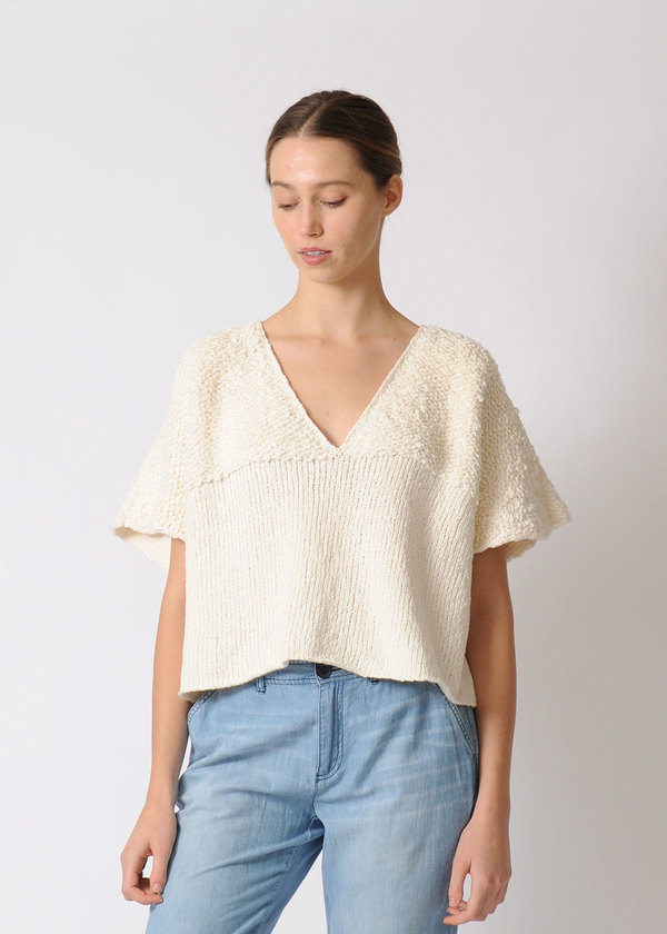 Wol Hide Loop V Neck Wol Hide Loop V Neck