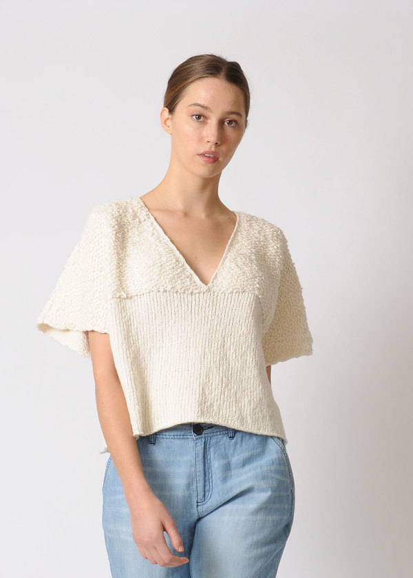 Wol Hide Loop V Neck Wol Hide Loop V Neck