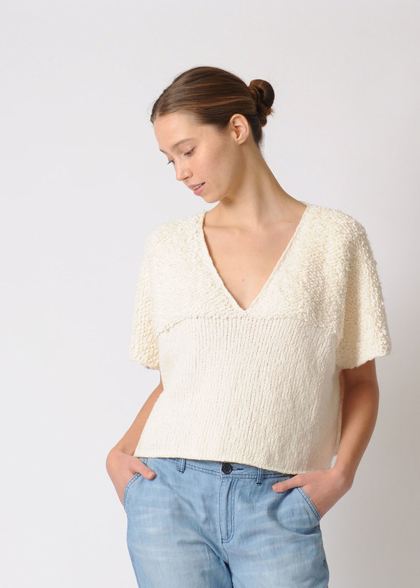 Wol Hide Loop V Neck Wol Hide Loop V Neck