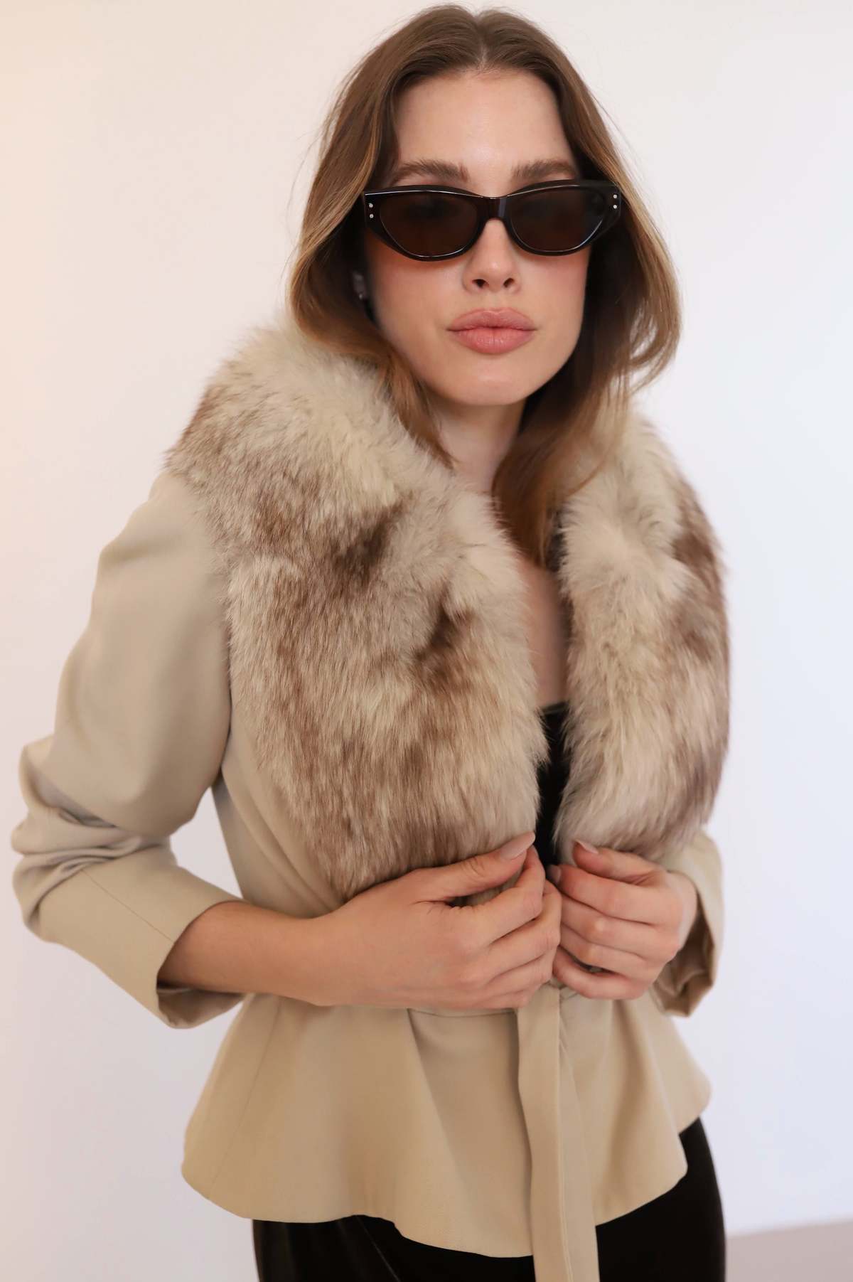 Vintage 1960s Rosalee Fur Collar Jacket Garmentory