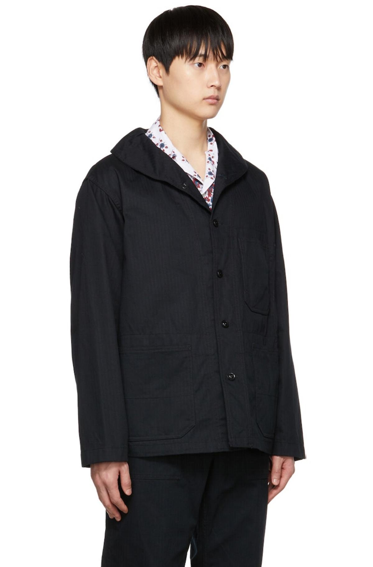 Engineered Garments Black Shawl Collar Jacket Garmentory