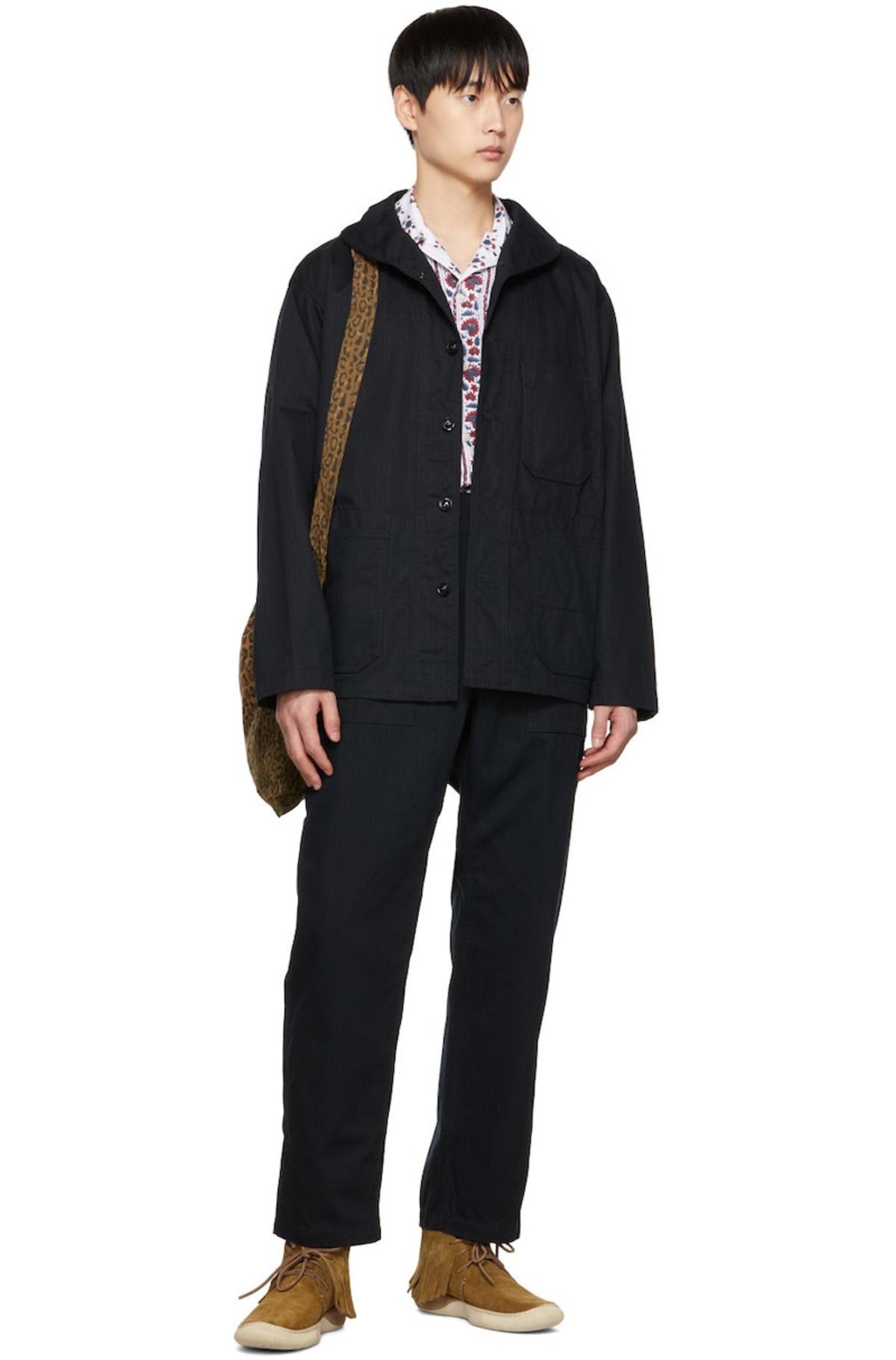 Engineered Garments Black Shawl Collar Jacket Garmentory