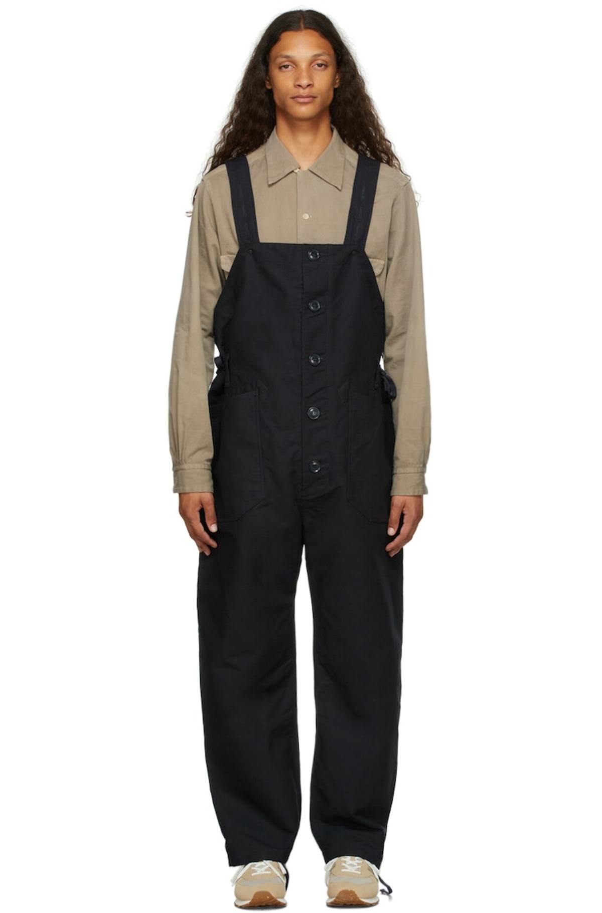 エプロン・三角巾 ENGINEERED GARMENTS/Long Apron/Navy ENGINEERED