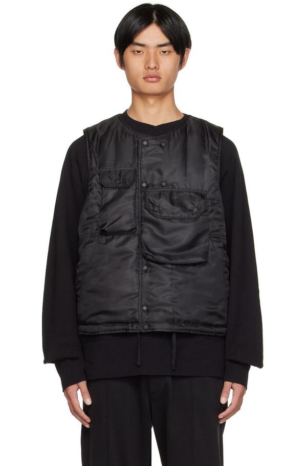 Engineered Garments Black Cover Insulated Vest | Garmentory