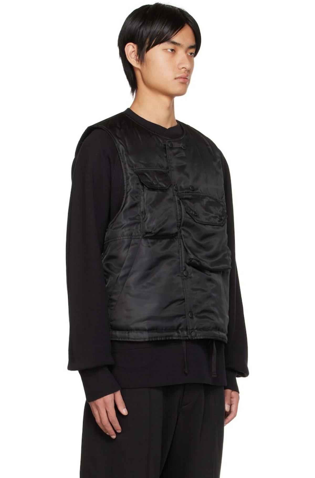 トップス Engineered Garments Cover Vest PRIMALOFT Engineered Garments Black Cover Insulated Vest | Garmentory