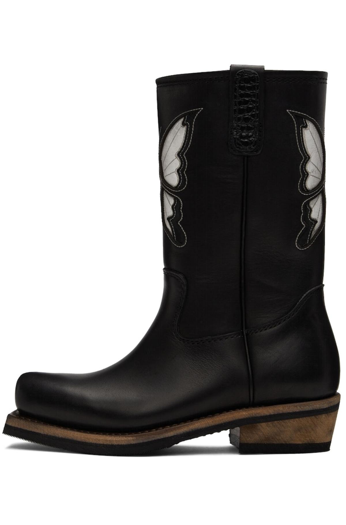 Our Legacy Black Flat Toe Boots Garmentory