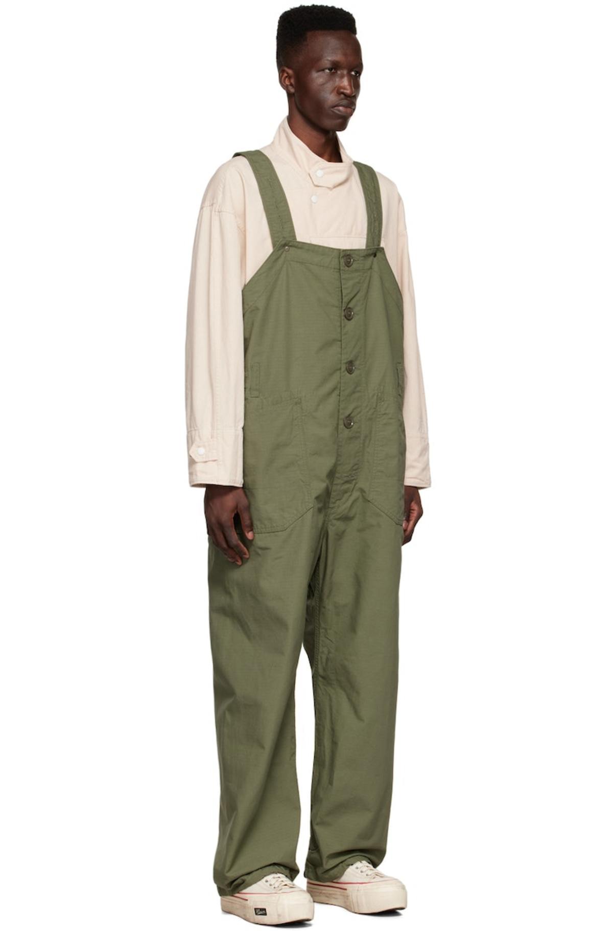 Engineered Garments Green Cotton Overalls Garmentory