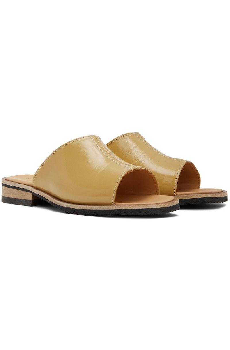 Our Legacy Leather Sandals - Yellow | Garmentory