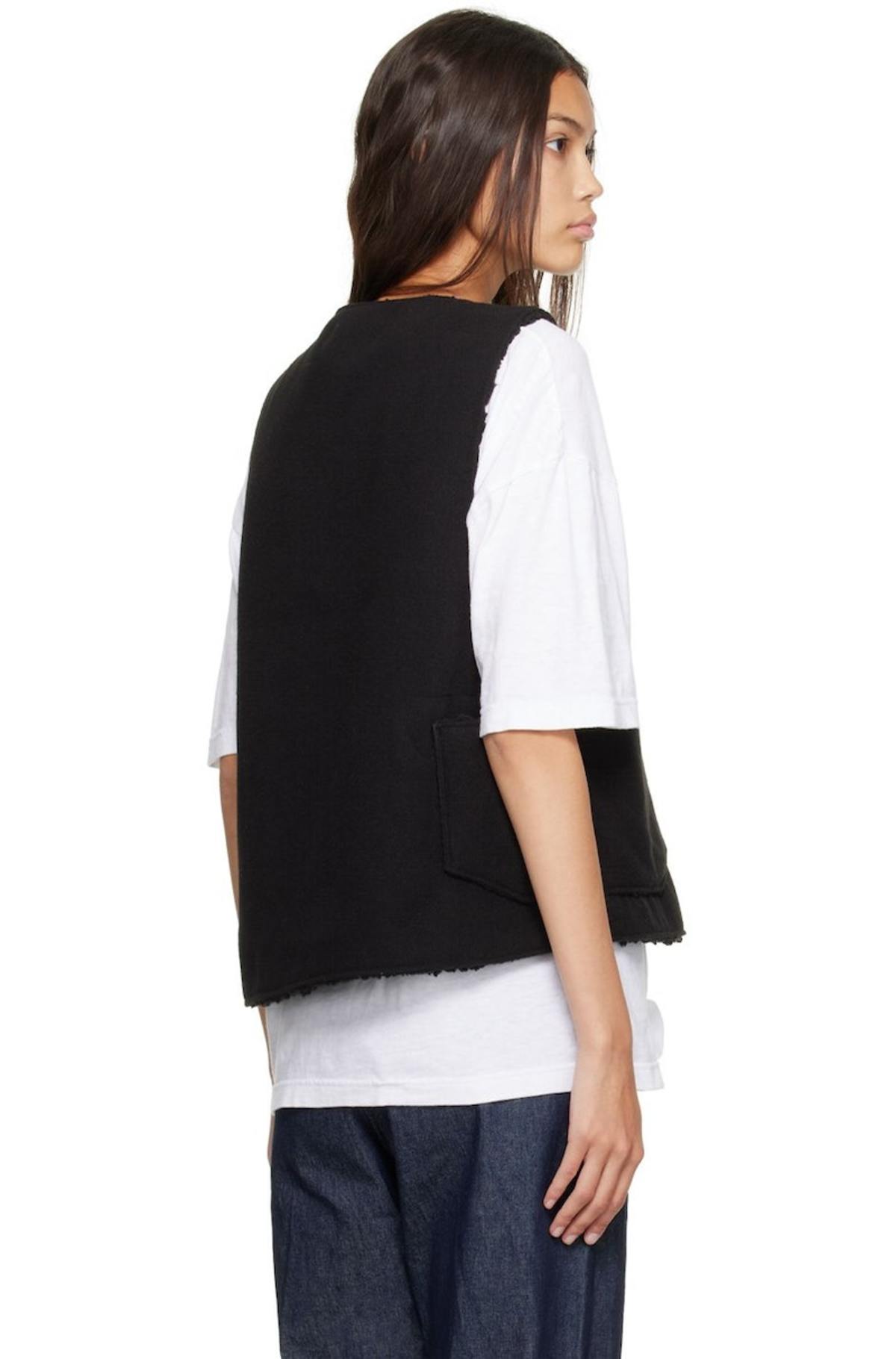 Engineered Garments Over Reversible Vest - Black | Garmentory