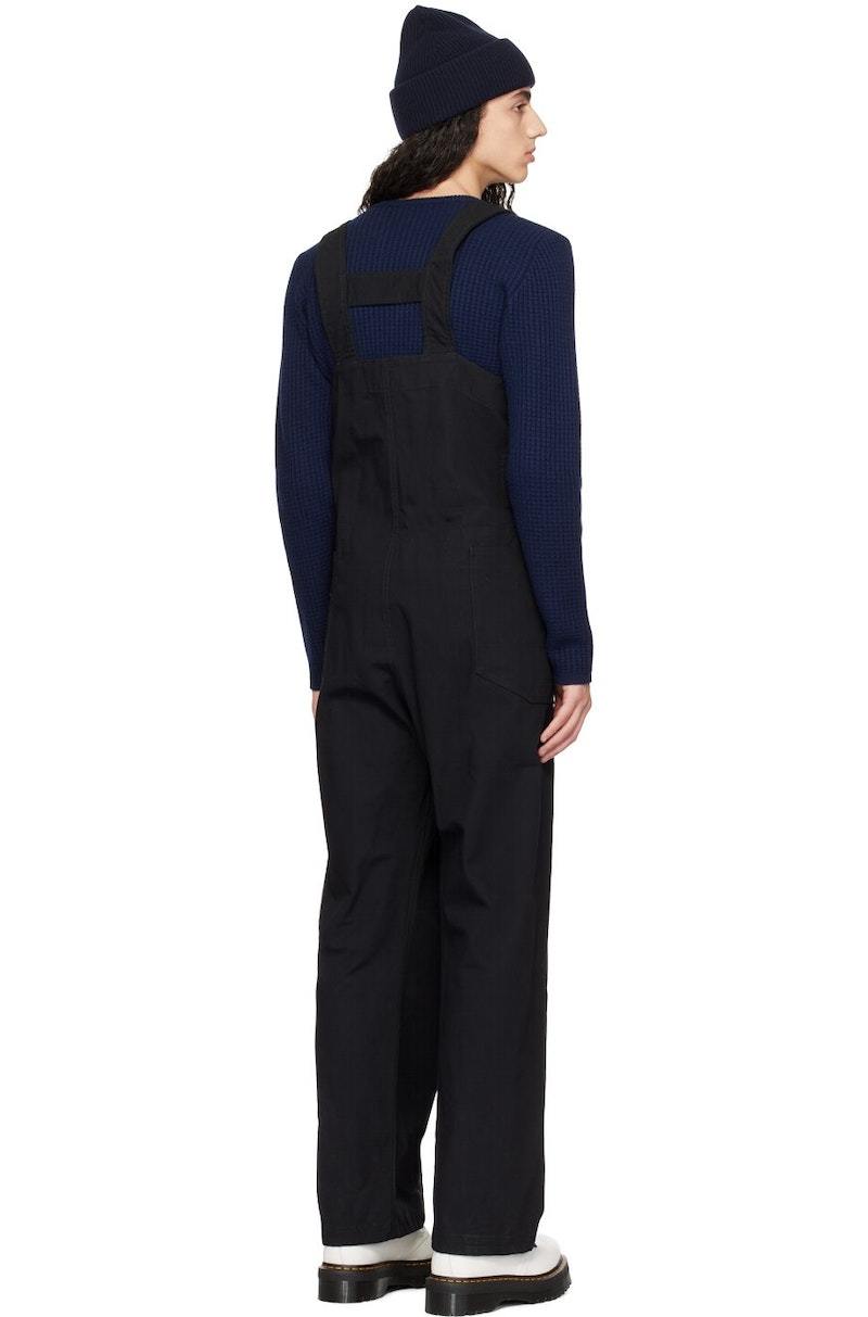 Engineered Garments Buttoned Overalls - Black | Garmentory
