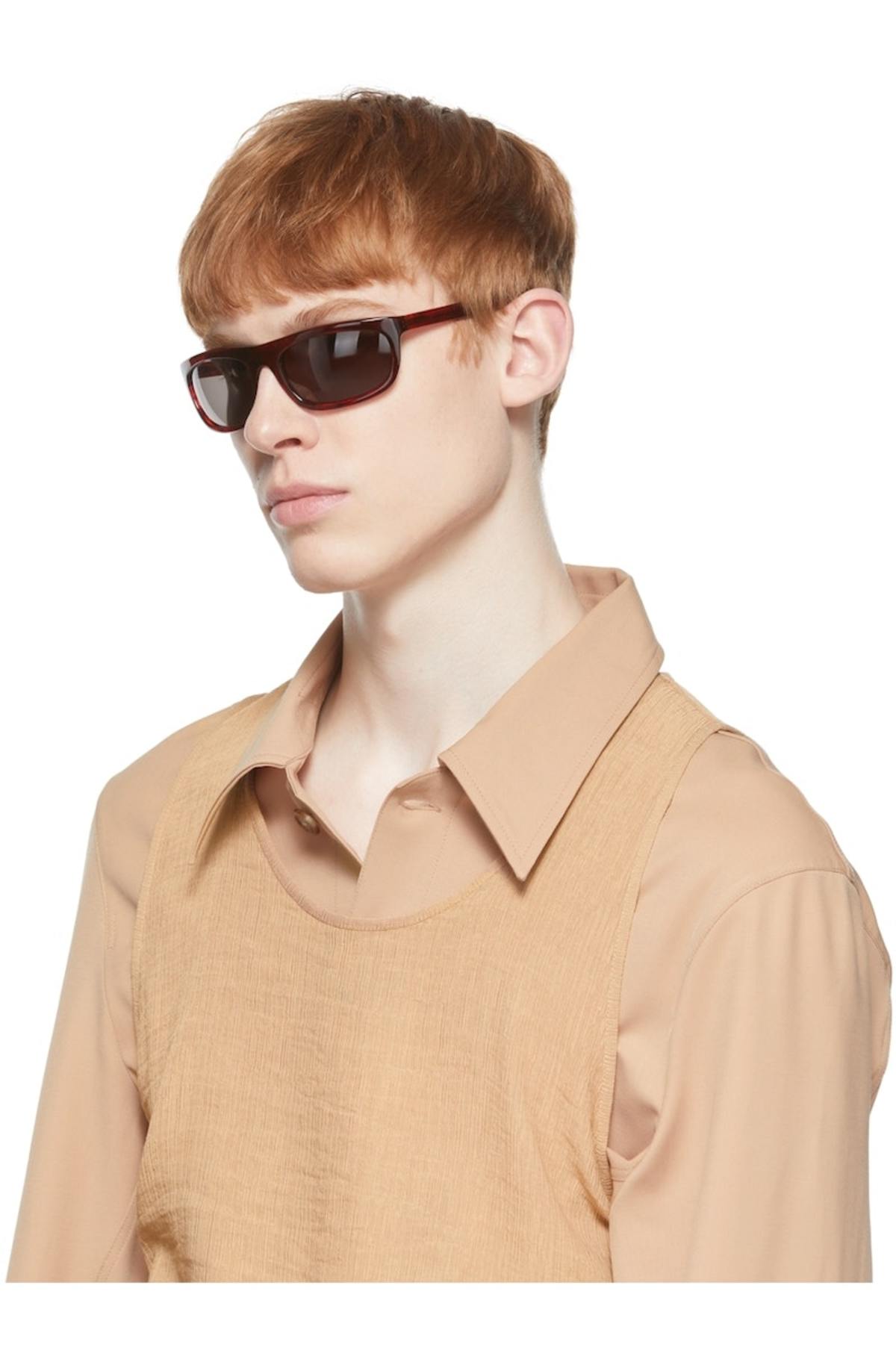 小物 Our Legacy Shelter Cola Burst Our Legacy Shelter Sunglasses - Red | Garmentory