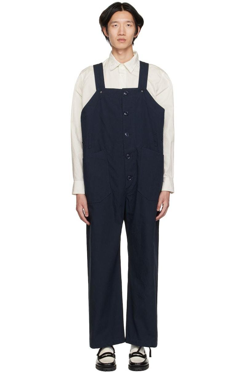 パンツ ENGINEERED GARMENTS OVERALLS Engineered Garments Adjustable Overalls - Navy | Garmentory
