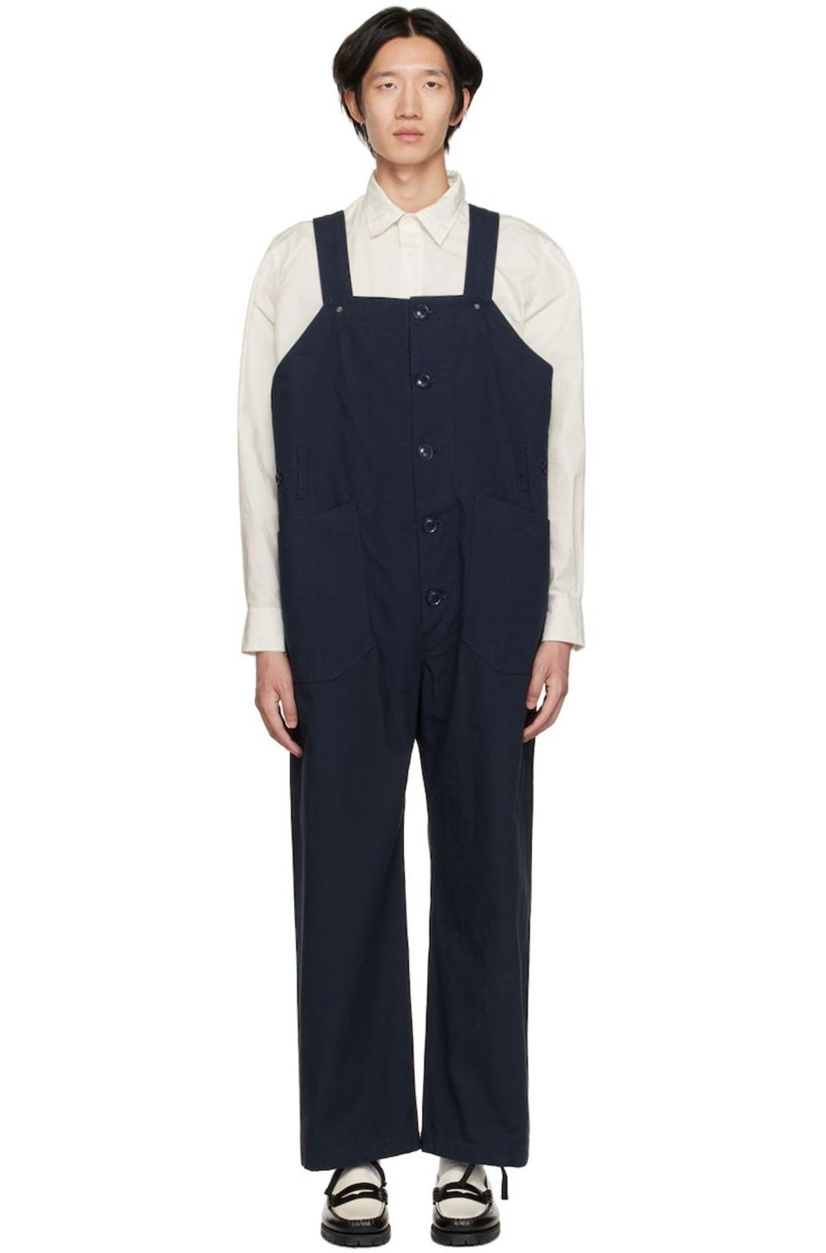 ENGINEERED GARMENTS オーバーオール M(XXS) ネイビー エンジニアド