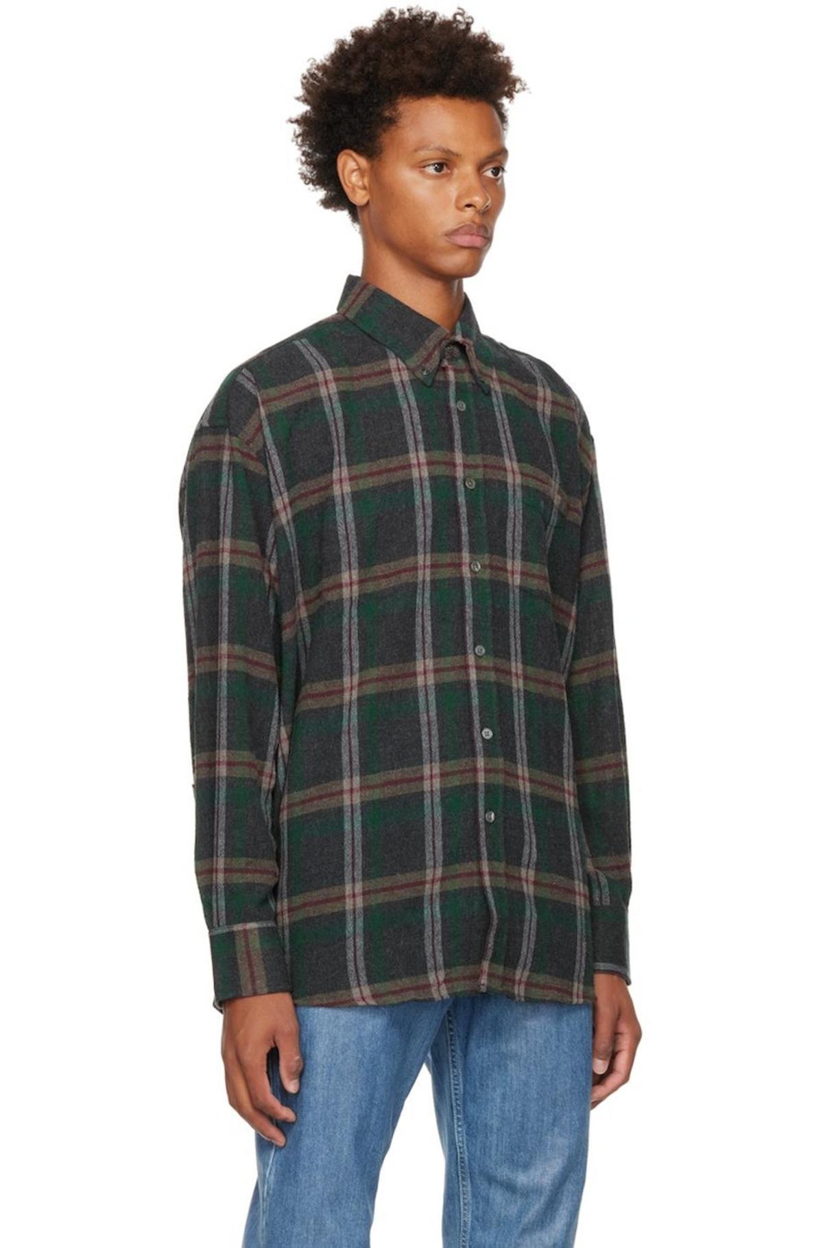 トップス OUR LEGACY borrowed BD shirts 44 Our Legacy Borrowed BD Shirt - Green | Garmentory