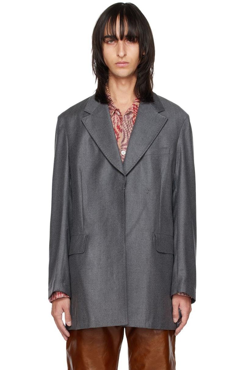 ジャケット・アウター OUR LEGACY 22AW PORPOISE BLAZER 44 Our Legacy - Porpoise Blazer Ash Grey Pinstripe