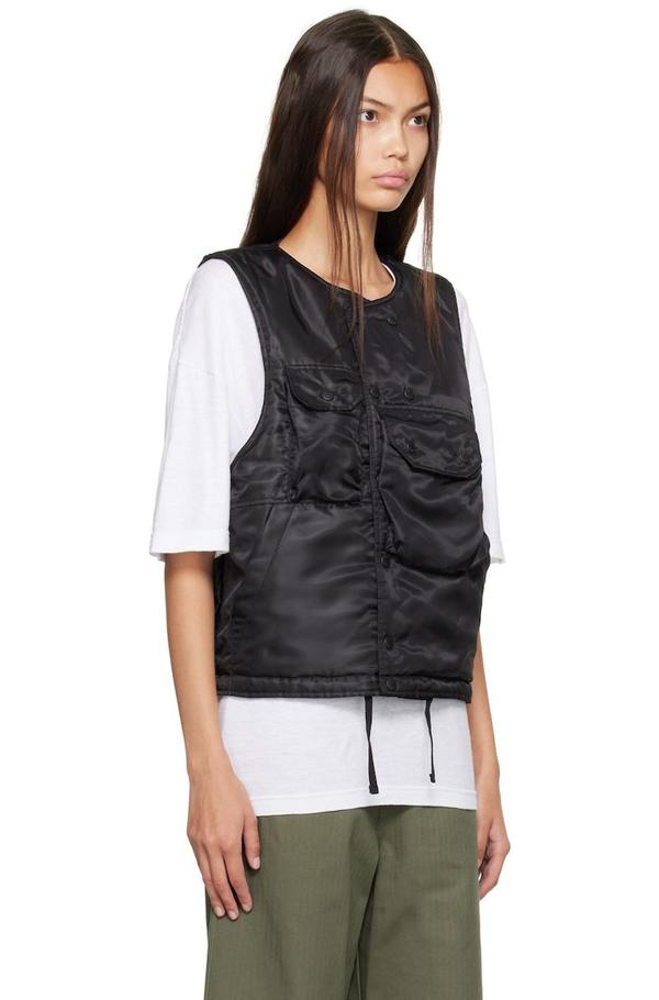 Engineered Garments Cover Vest -Black | Garmentory