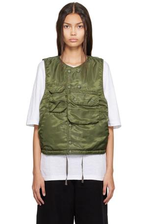 Engineered Garments Cover Vest - Olive | Garmentory