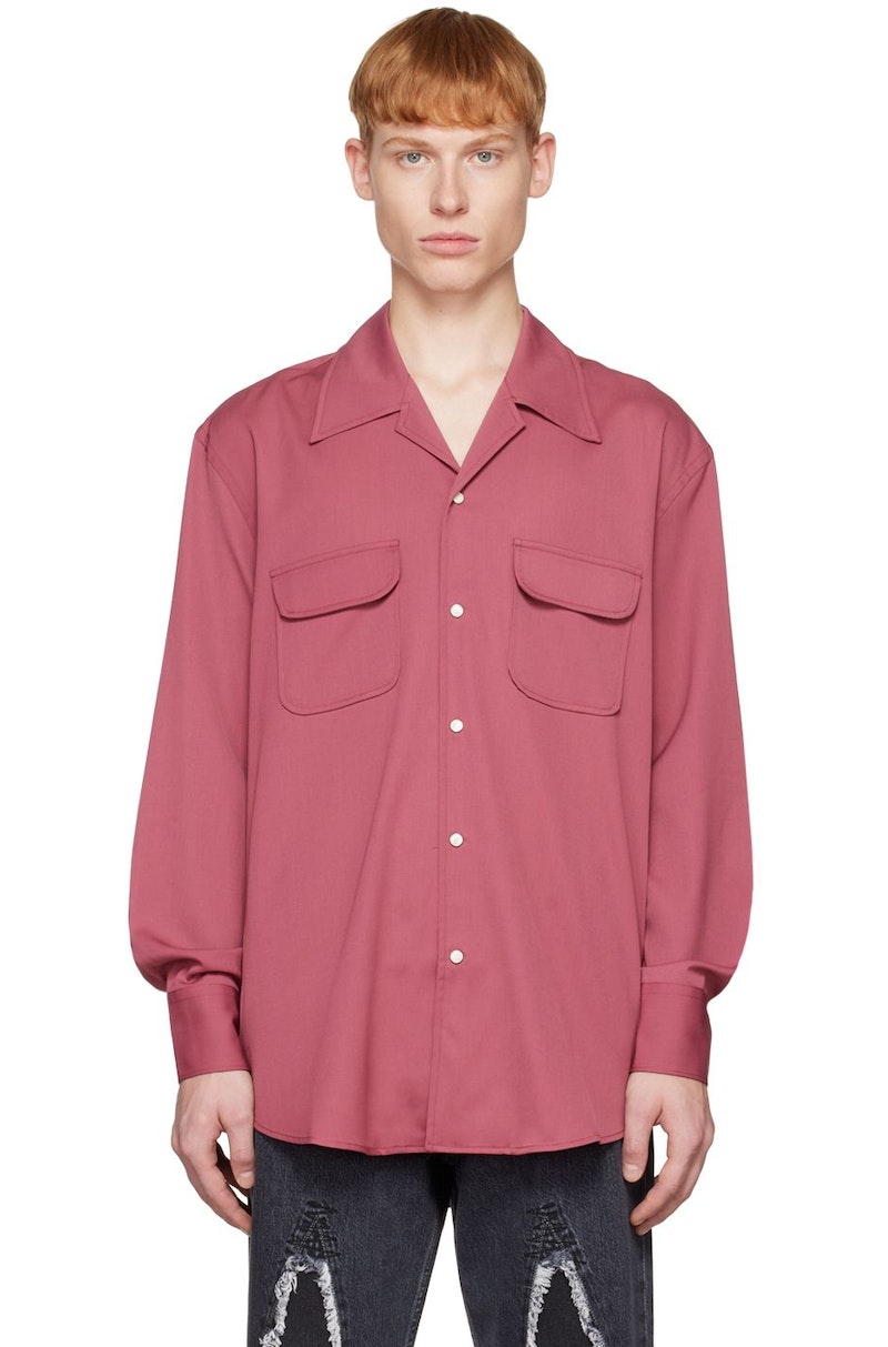 ★関税込★OUR LEGACY★Poco Shirt Pink Fluid Wool★ Our Legacy - Poco Shirt Pink Fluid Wool