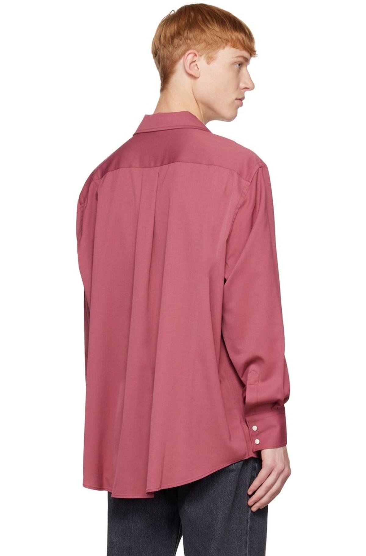 ★関税込★OUR LEGACY★Poco Shirt Pink Fluid Wool★ Our Legacy - Poco Shirt Pink Fluid Wool