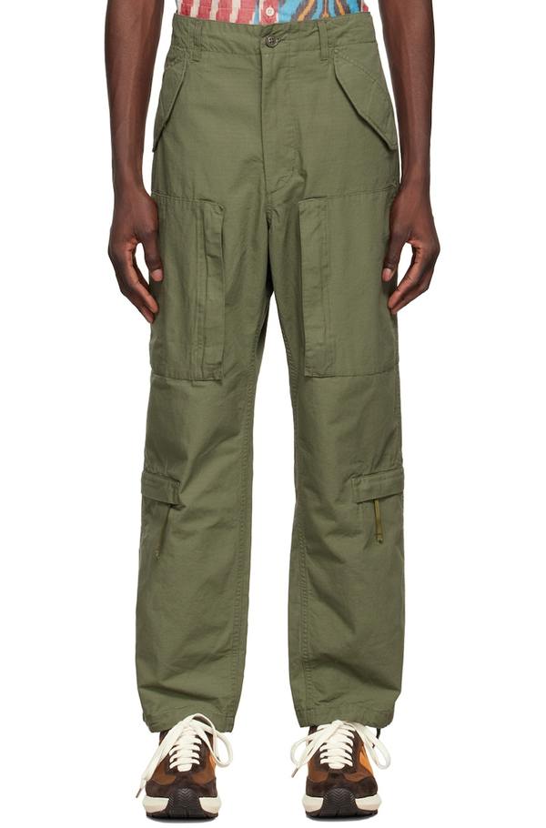 パンツ ENGINEERED GARMENTS aircrew pants cotton Engineered Garments Aircrew Cargo Pants - Green | Garmentory