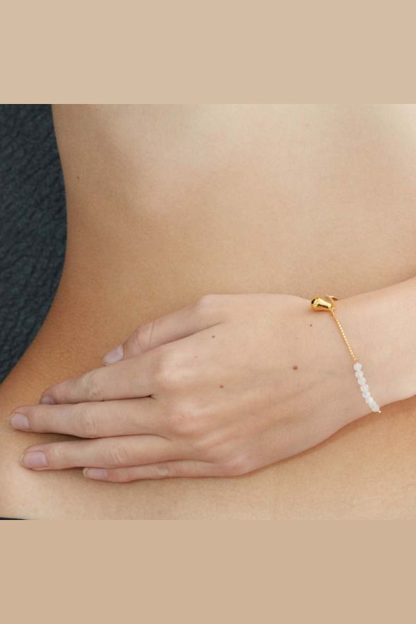 MING YU WANG Pear Bracelet - 18k Gold Plated/Moonstone