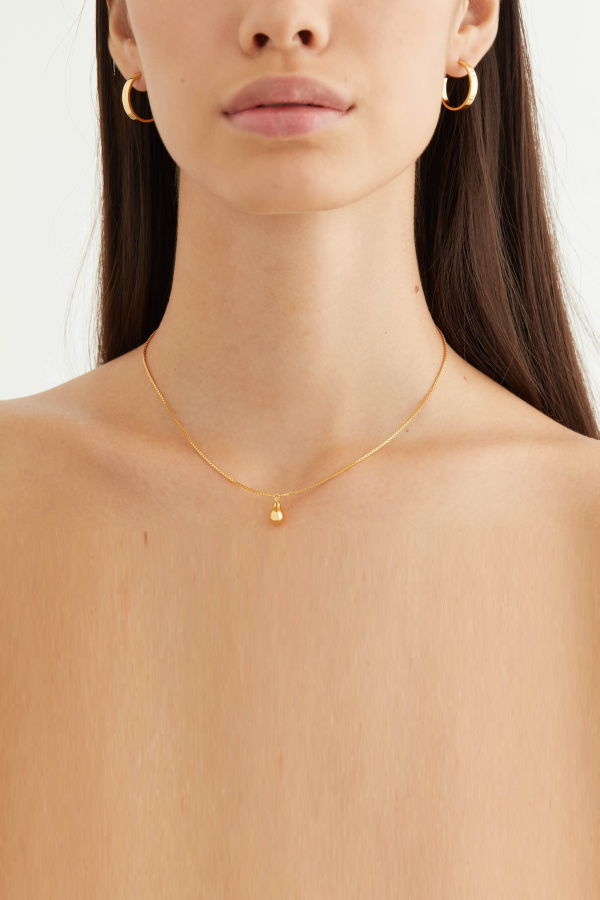 MING YU WANG Pear Pendant - 18k Gold Plated