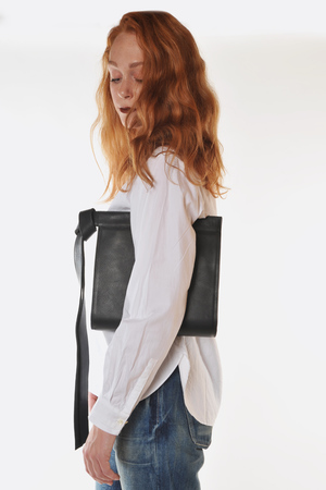 Tsatsas Black Tape Bag Tsatsas Black Tape Bag