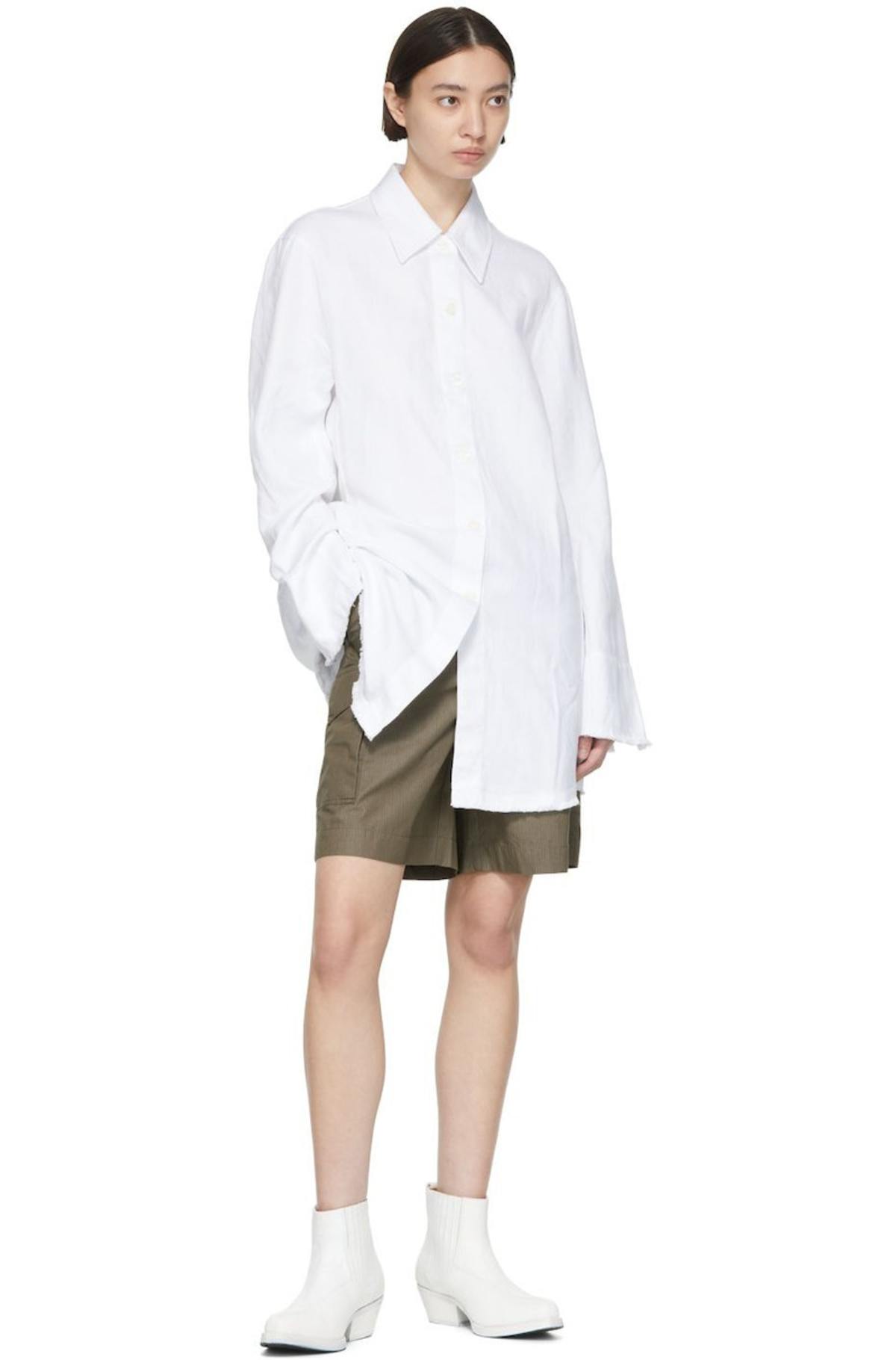 Our Legacy White Big Welding Shirt | Garmentory