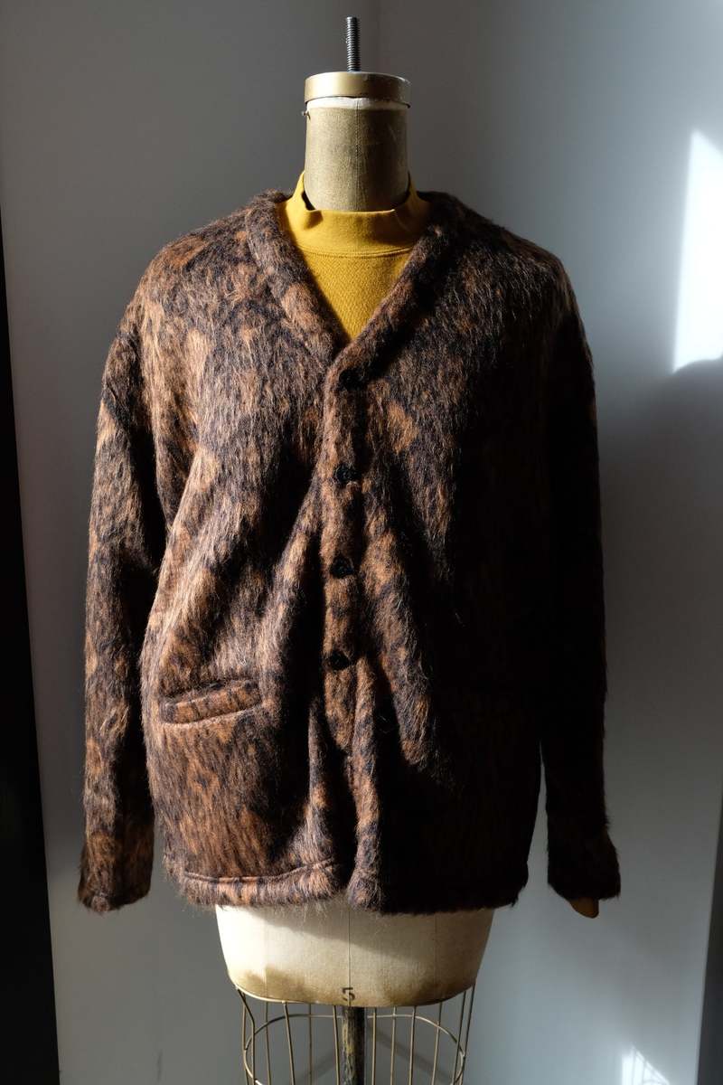 MONITALY Shaggy V Cardigan Multi XL Wool Monitaly Shaggy Cardigan