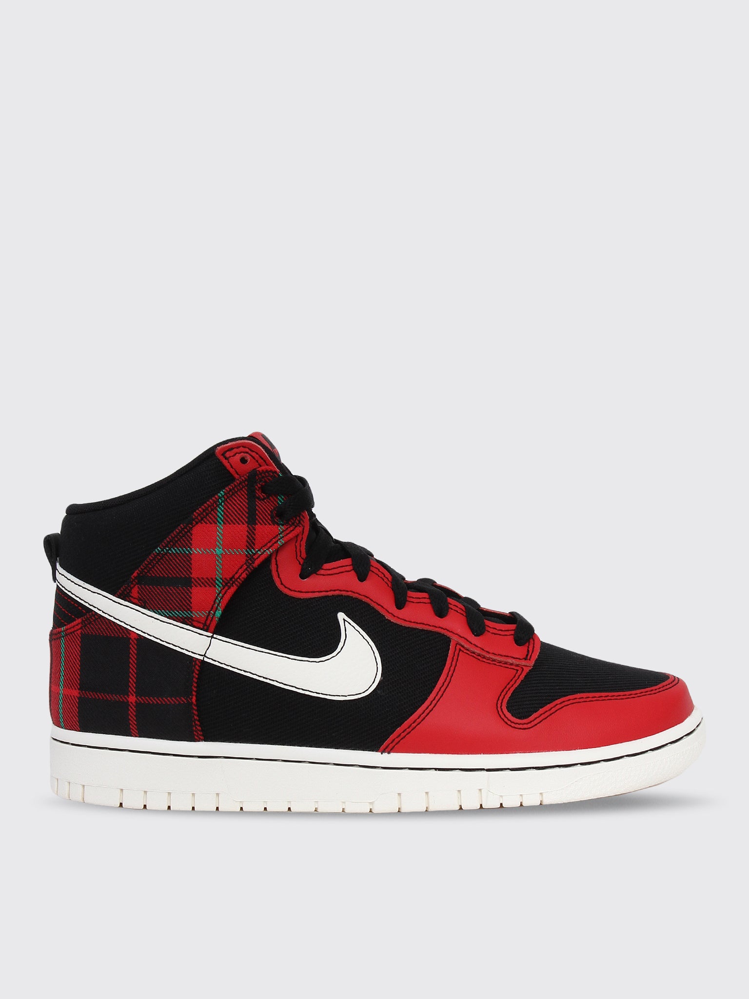 nike sb dunk high red and black