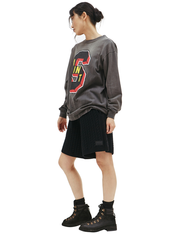 Saint Michael X Denim Tears Distressed Longsleeve T-shirt | Garmentory