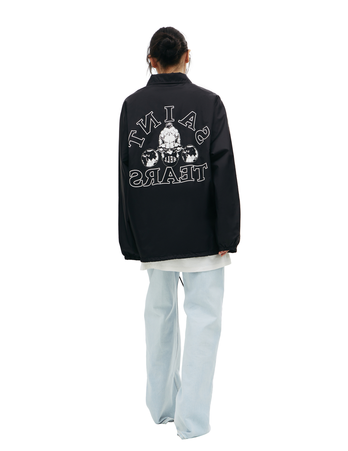 SAINT MICHAEL × DENIM TEARS ナイロンジャケット Saint Michael - Saint Michael x Denim Tears Logo Work Jacket | HBX