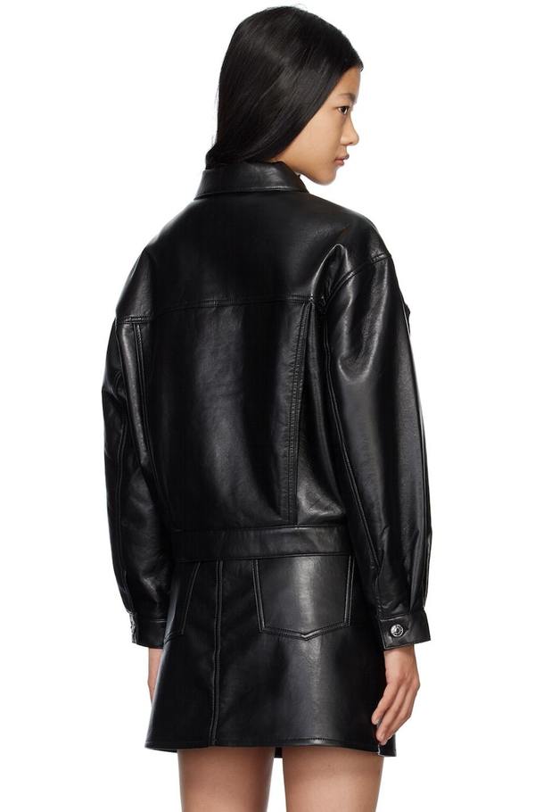 AGOLDE Charli Leather Jacket Detox