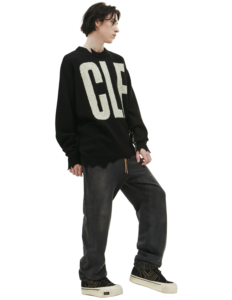 Saint Michael Cif Wool Sweater - Black | Garmentory