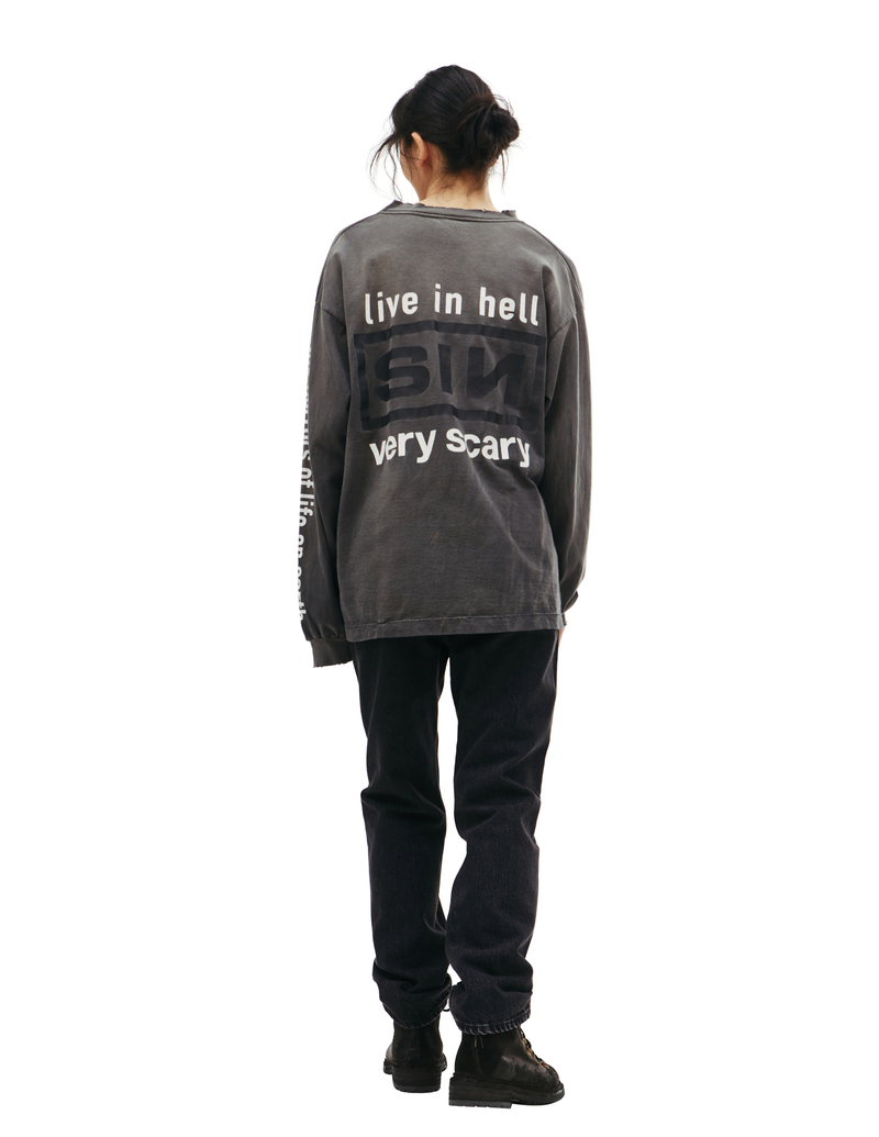 トップス SAINT MICHAEL / LS TEE SIN BLACK Saint Michael - Sin Long Sleeve T-shirt | HBX - Globally