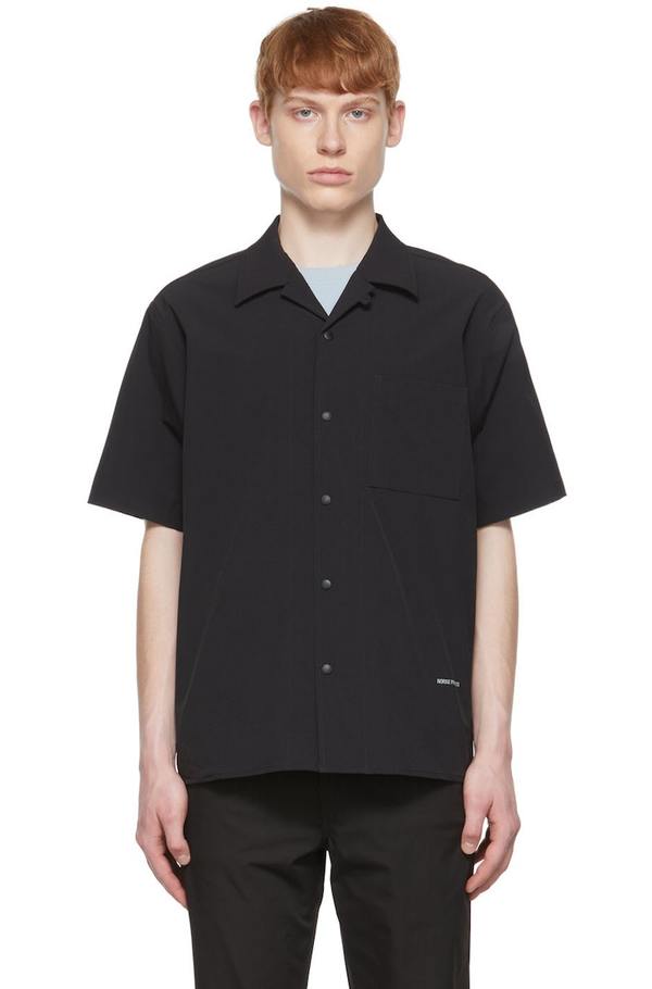 Chemise Manches Courtes Norse Projects Carsten Madras - Taille L Bleue à Carreaux