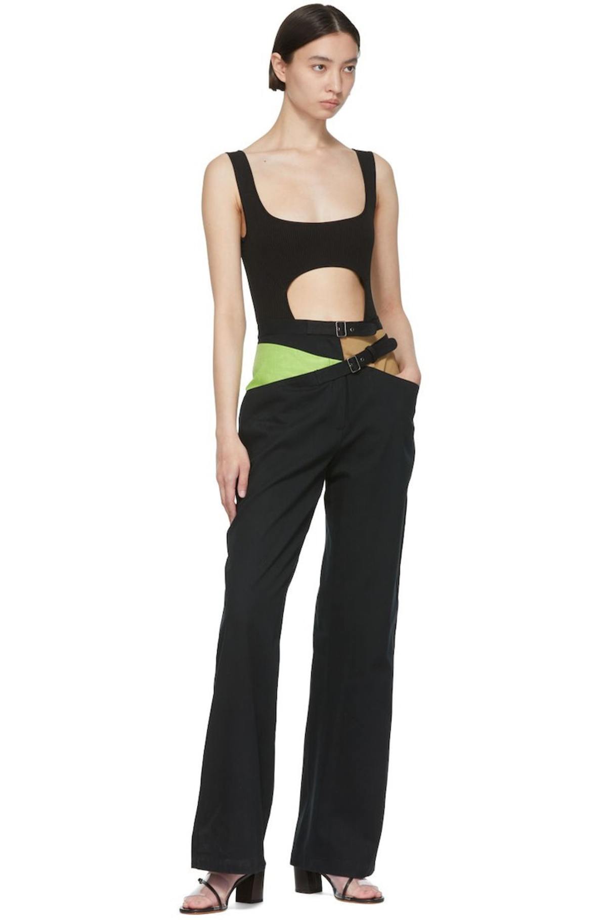 Maryam Nassir Zadeh Acetate Bodysuit - Black | Garmentory