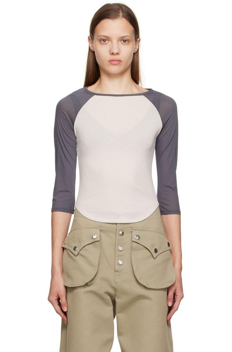 Maryam Nassir Zadeh Blaise Long Sleeve T-Shirt - Bone | Garmentory