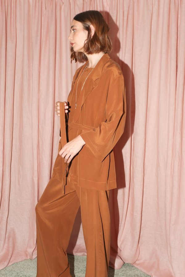 ARE Studio Elsa Robe in Chestnut ARE Studio Elsa Robe in Chestnut