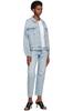 AGOLDE Charli Oversized Denim Jacket - Blue  - Thumbnail 4