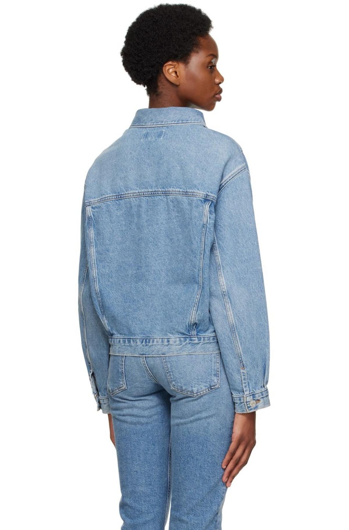 AGOLDE Charli Oversized Denim Jacket - Blue | Garmentory
